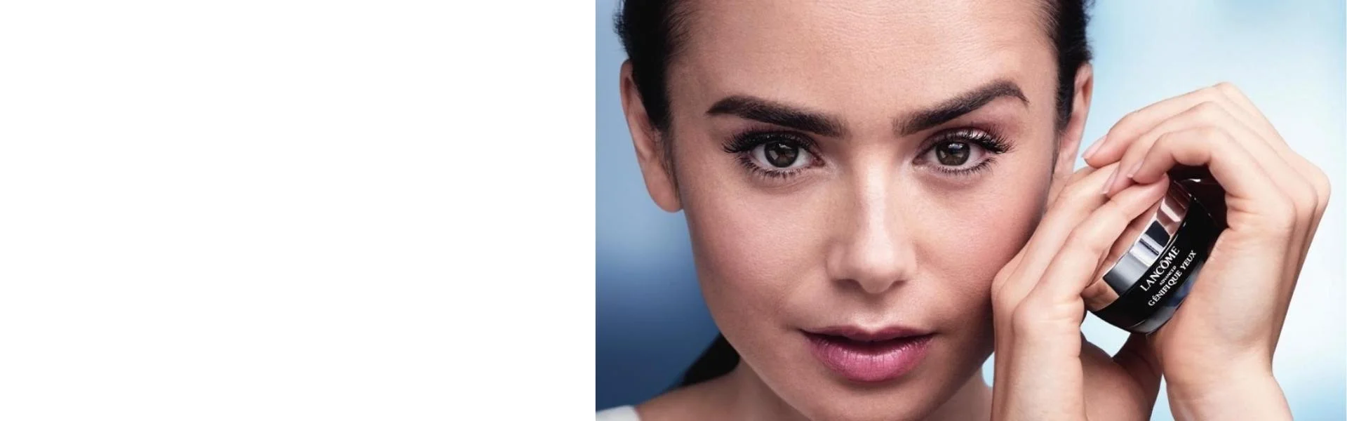 Femme tenant Lancôme Génifique Yeux